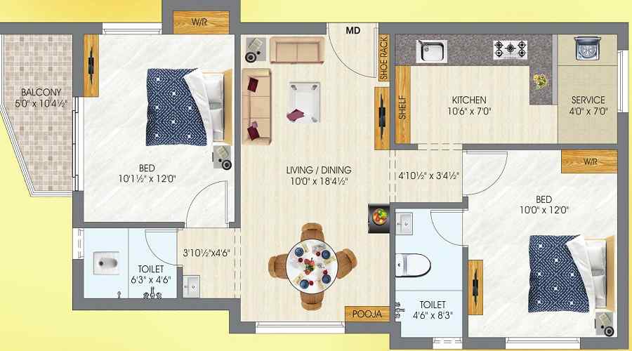 DAC Parantaka Floor Plan