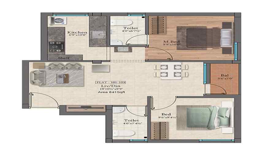South India SIS Riga Floor Plan