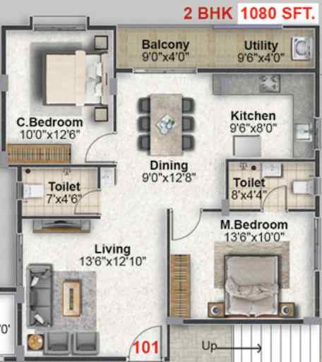 Mentsu Crescent Floor Plan