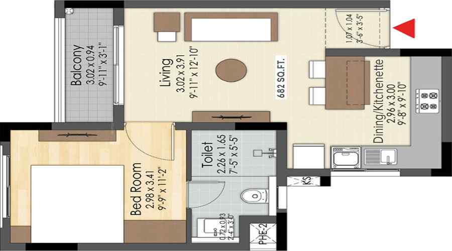 Brigade Xanadu - Destino Floor Plan