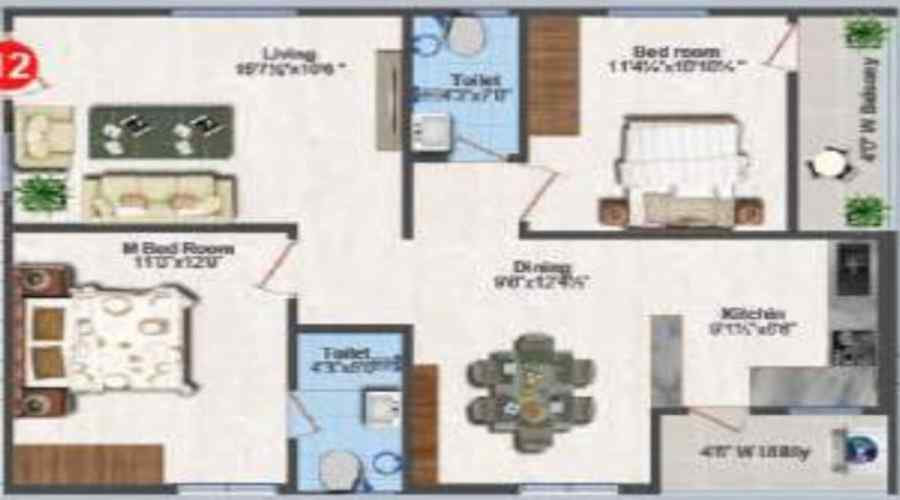 AV Lalitha Divine County Floor Plan