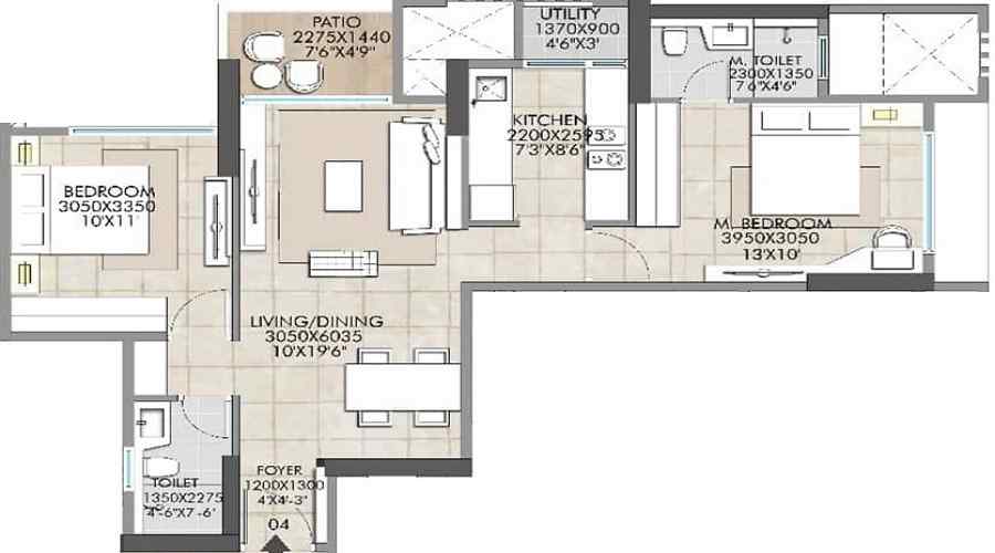 Rustomjee La Vie Floor Plan