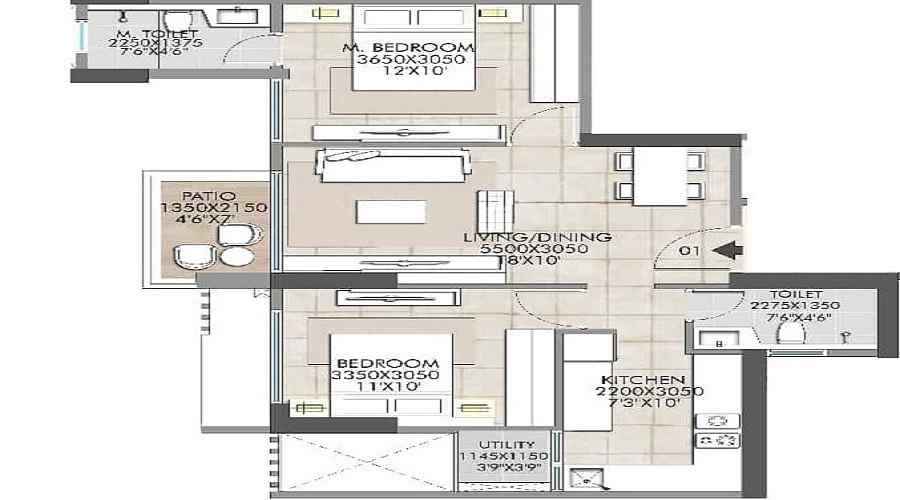 Rustomjee La Vie Floor Plan