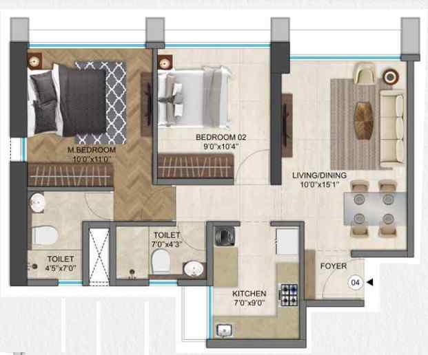 Runwal 25 Hourlife Floor Plan