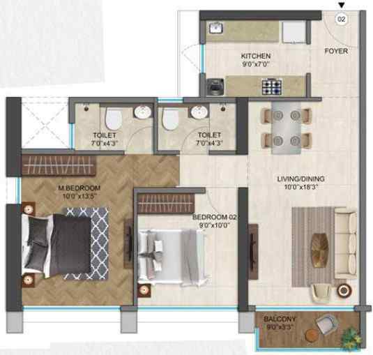 Runwal 25 Hourlife Floor Plan
