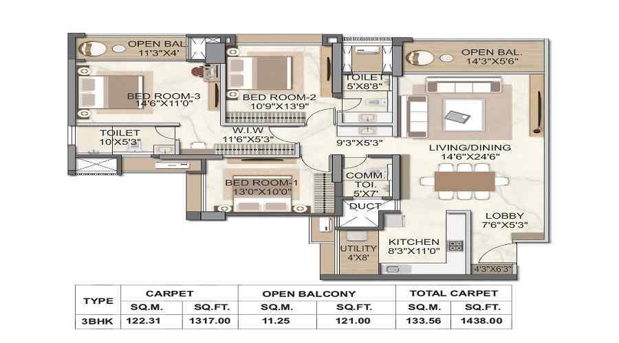 Livience Aleenta Floor Plan