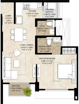 Mahindra Nestalgia Floor Plan