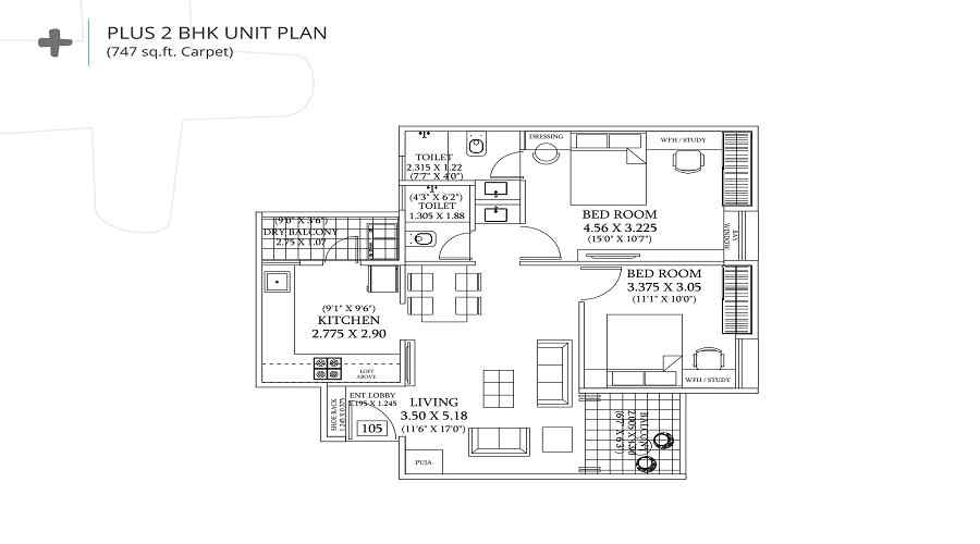 Saheel I Trend Life Plus Floor Plan