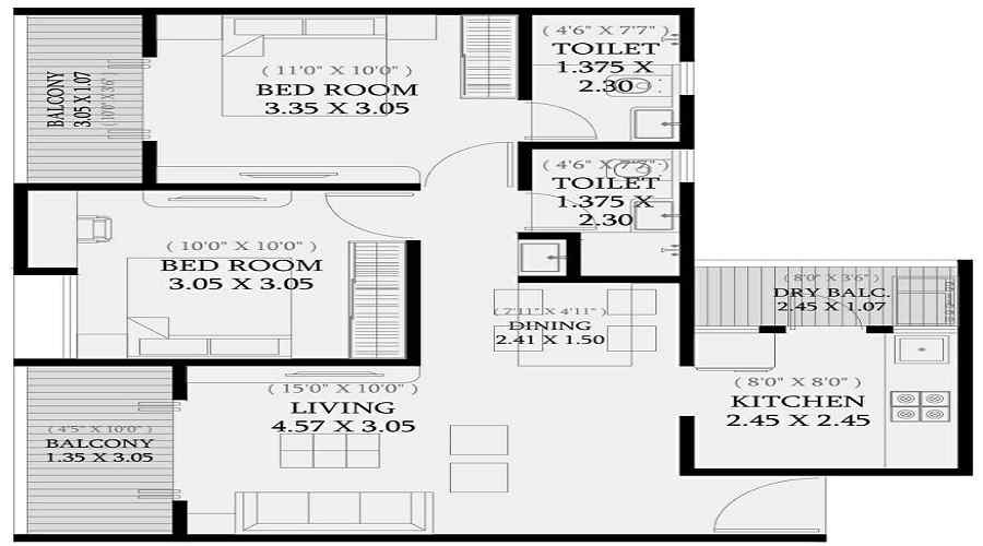 Goel Ganga Avanta Floor Plan