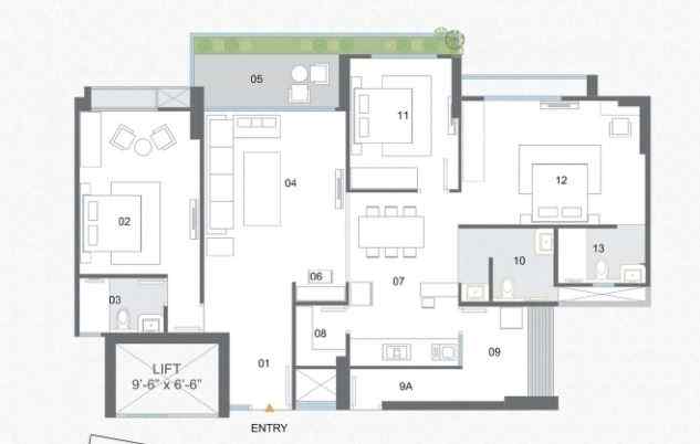 Shreeya Amazia Floor Plan
