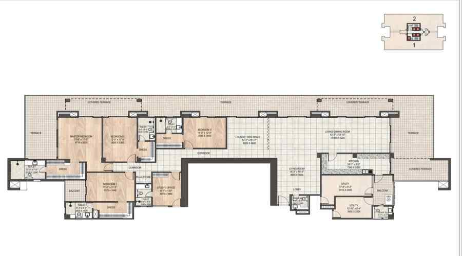 DLF Privana Floor Plan