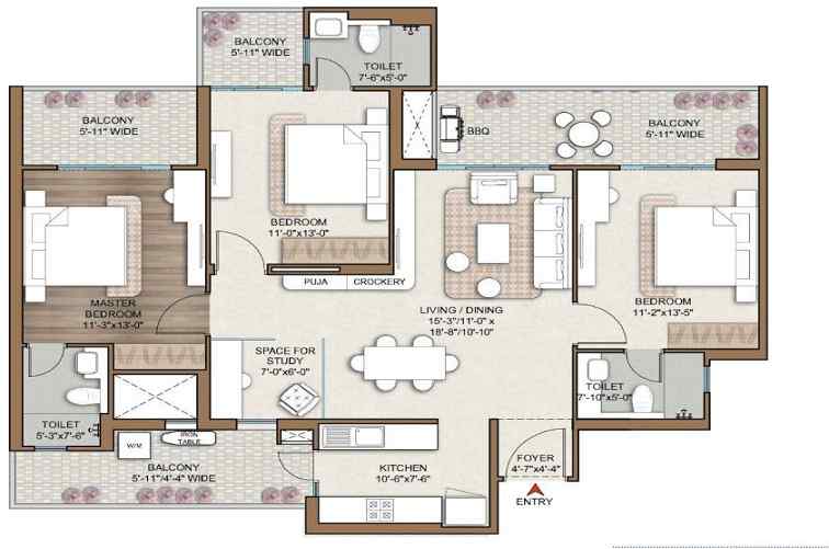 Smartworld One DXP Floor Plan