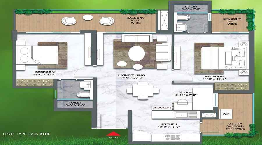 M3M Golf Hills Floor Plan