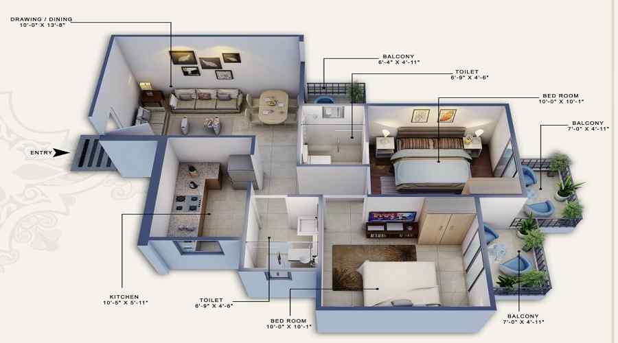 Royal Green Heights Floor Plan