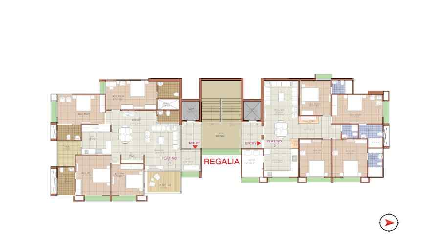 Takshashila More Towers Floor Plan