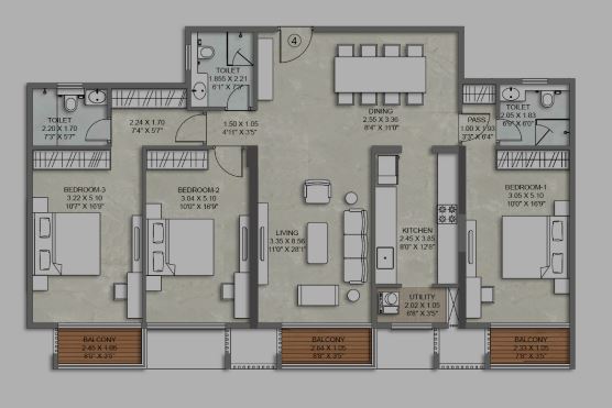 Kalpataru Amare Floor Plan