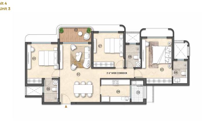 Lodha Altus Floor Plan