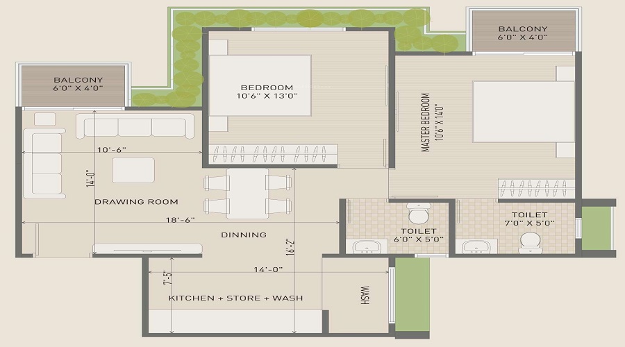 Swagat Glassglow Floor Plan