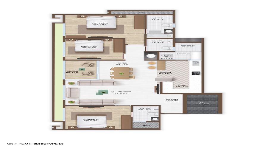 Rivanta Aurovile Floor Plan