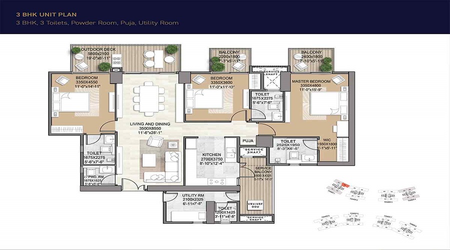 Signature Global Deluxe DXP Floor Plan