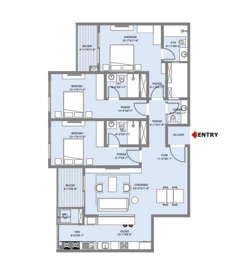 L&T Elara Celestia Floor Plan