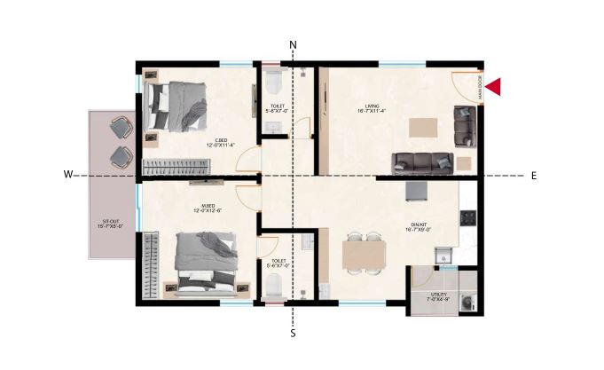 Vaishnaoi Garuda Floor Plan
