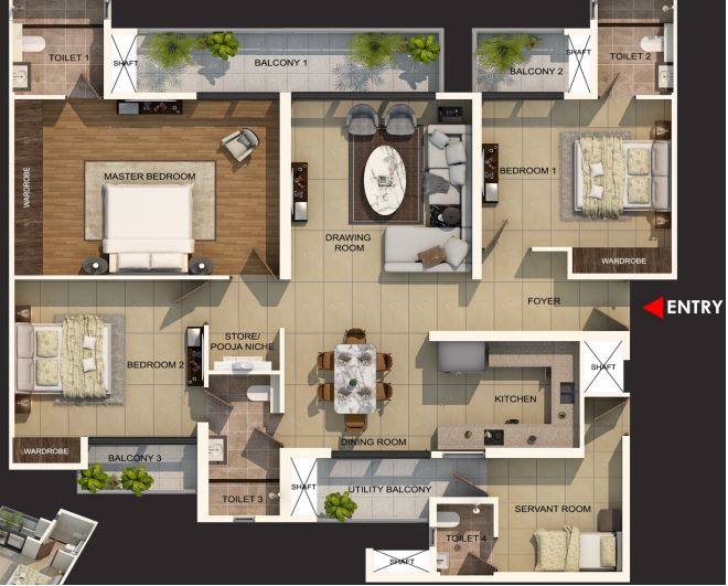 Gaur Aspire Leisure Park Floor Plan