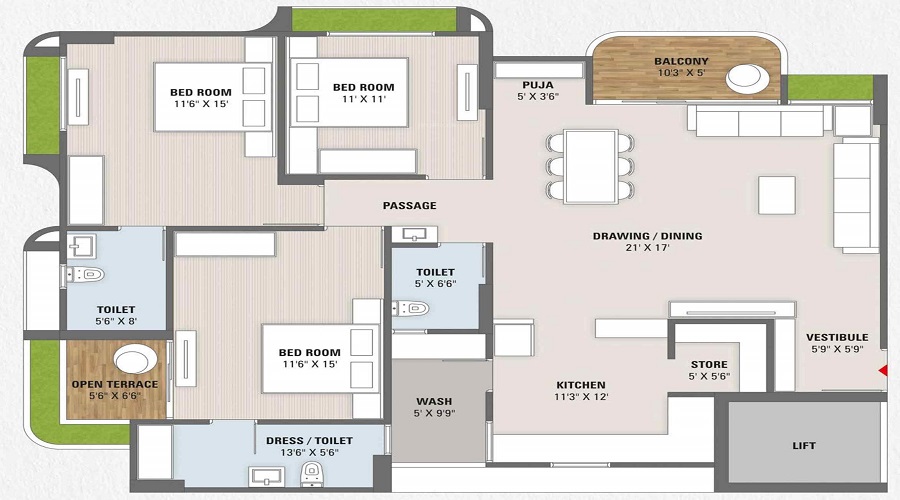 Brij Azalea Floor Plan