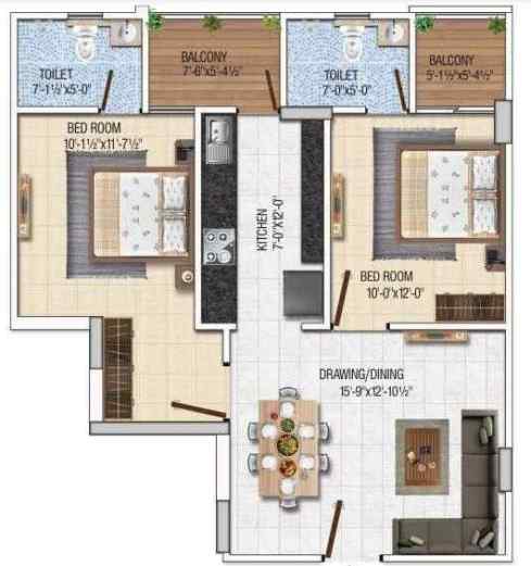 Viaans Radiant Floor Plan