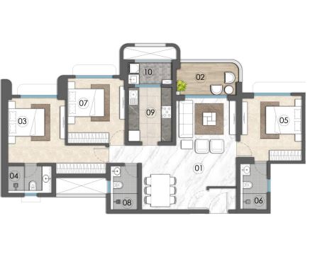 Lodha Elanor Floor Plan