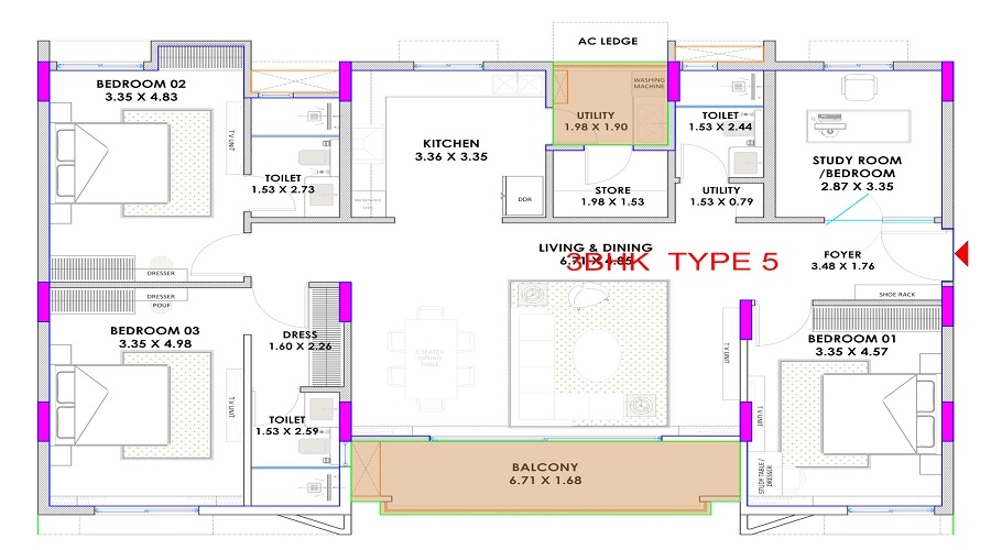 Siddhi Veristo Floor Plan