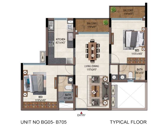 Casagrand Promenade Floor Plan