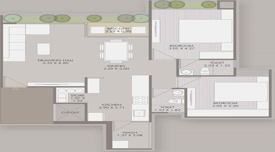 Parshwanath Emerald Floor Plan