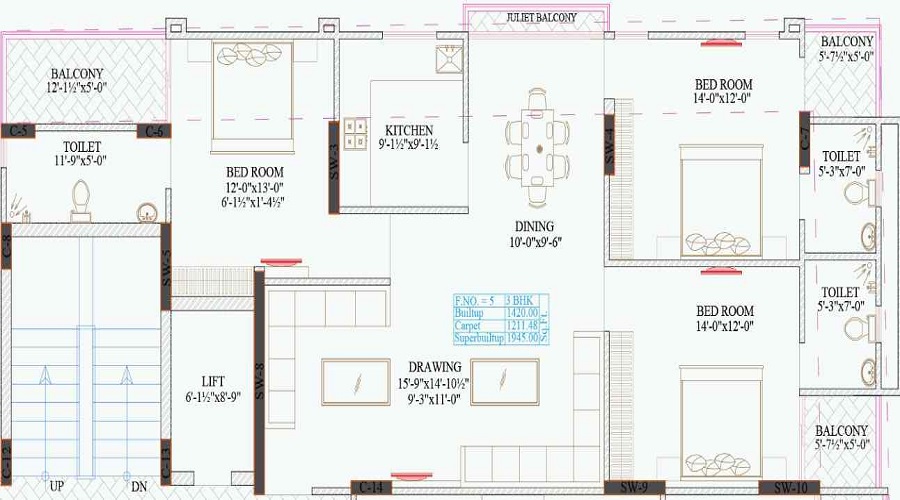 Ruheen Shree Floor Plan