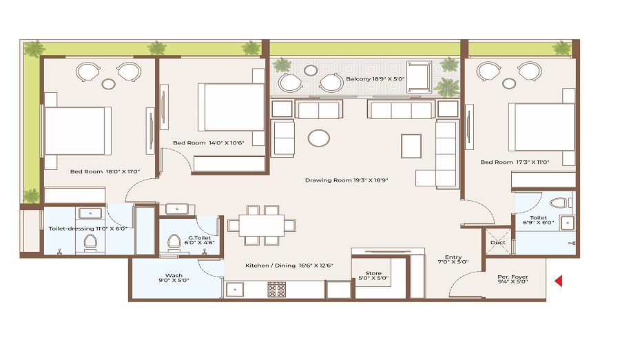 Royal Relexa Gold Floor Plan