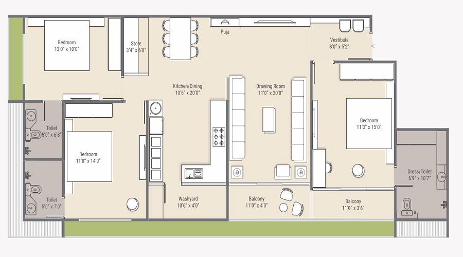 Parishram Florenza Floor Plan