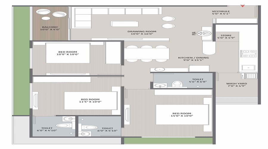 Satvam Viburnum Floor Plan
