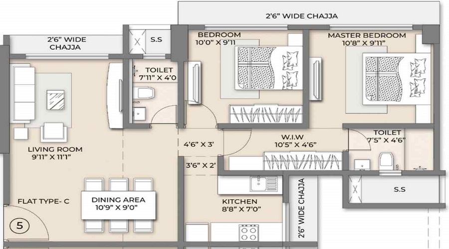 Elegant Residency Floor Plan