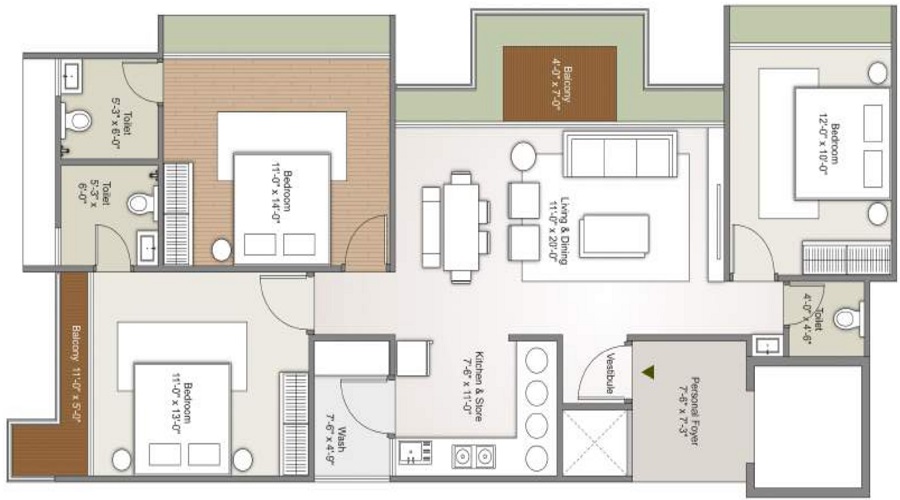 Mangalmurti Advait Floor Plan