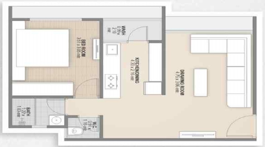 I D Yogeshwar Homes 2 Floor Plan
