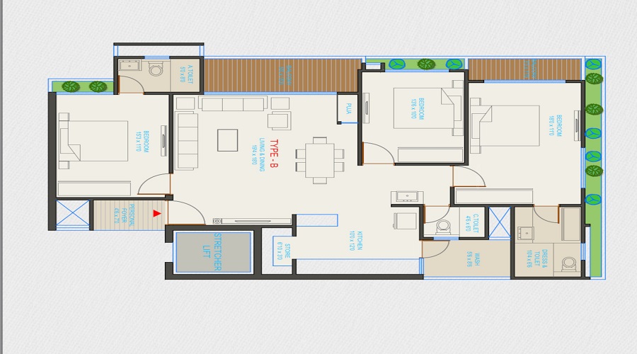 Parshwa Rj Pashmina Floor Plan