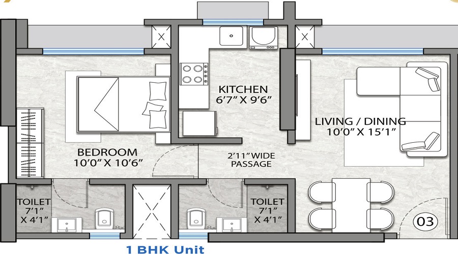 Codename One 99 Floor Plan