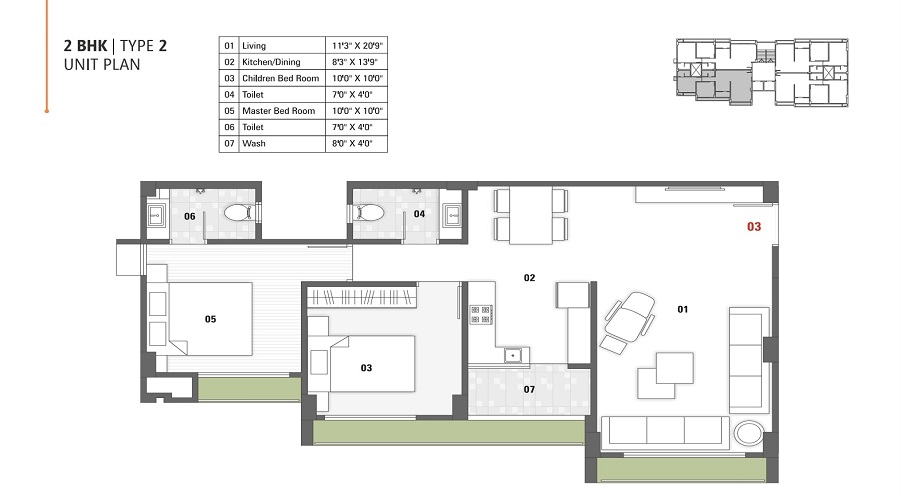 Parshwa Platinum Floor Plan