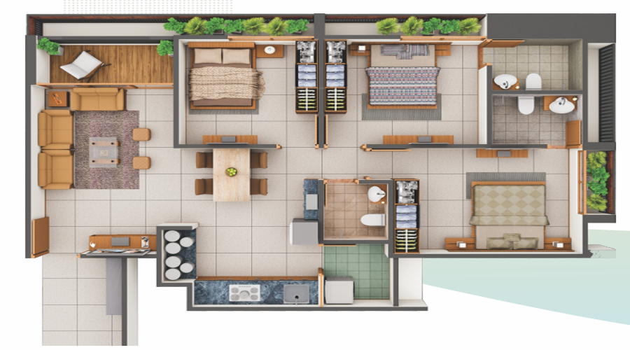 Shreehari Skyleaf Floor Plan