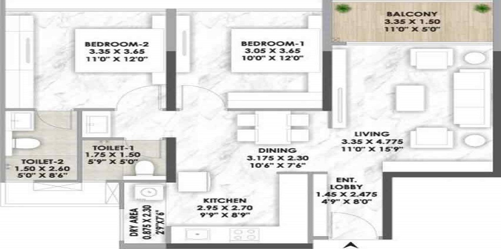 Meridian At Riverside Balewadi Floor Plan