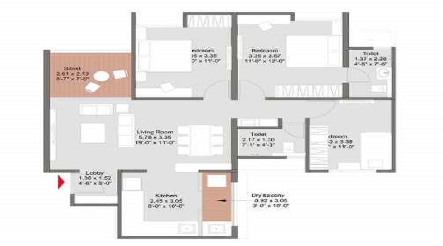 Uptown Avenue Floor Plan