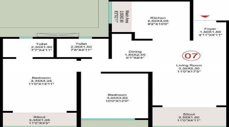 Kohinoor Woodshire Floor Plan