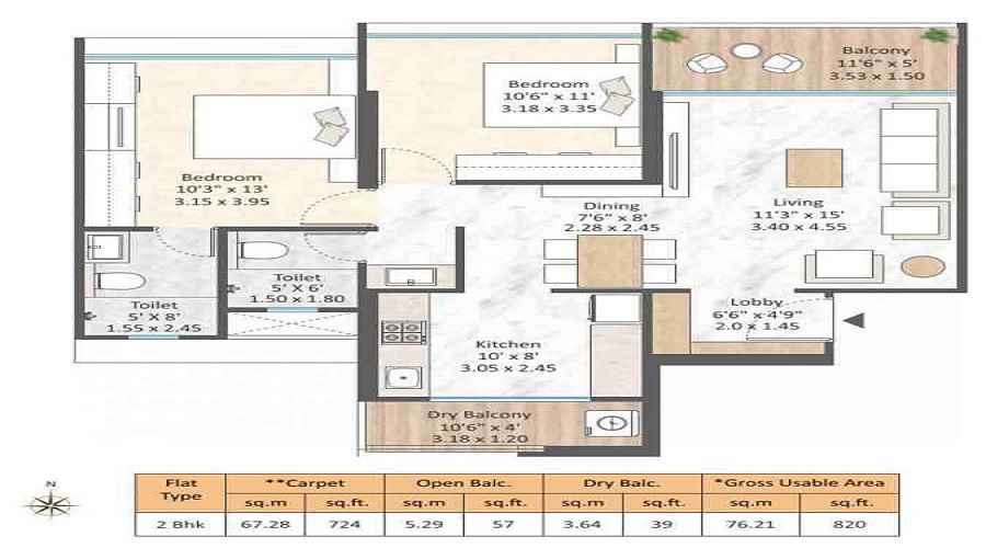 Mantra Magnus Floor Plan
