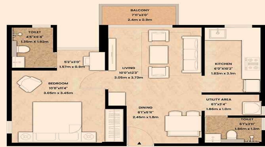 Mahindra Citadel Bastion Floor Plan