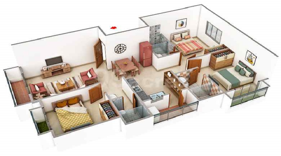 Mahalaxmi Tulsi Darshan Floor Plan